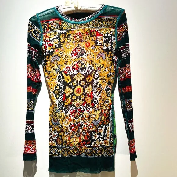 Jean Paul Gaultier | Tops | Jean Paul Gaultier Print Design Top Sz